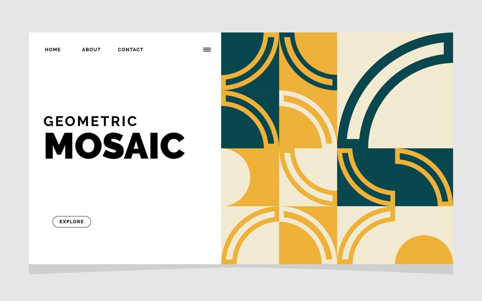 Colourful abstract geometric shapes background Vector illustration