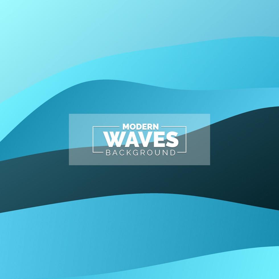 water Wave vector abstract background flat design style