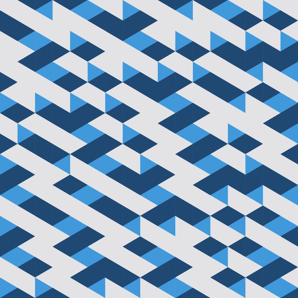 Blue Geometric Seamless pattern Abstract background vector