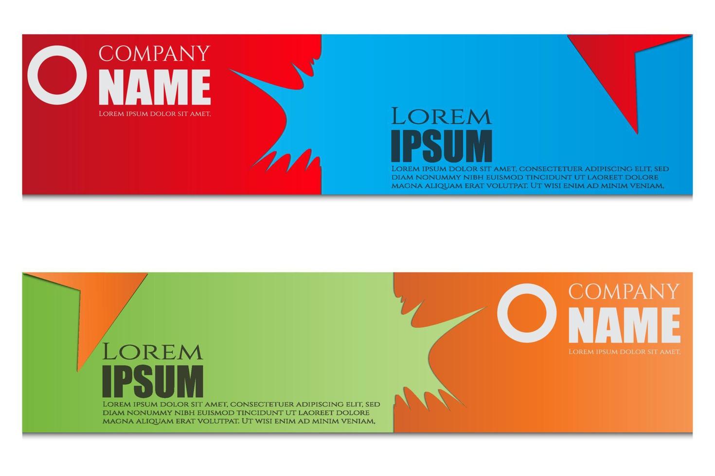 modern banner post template vector