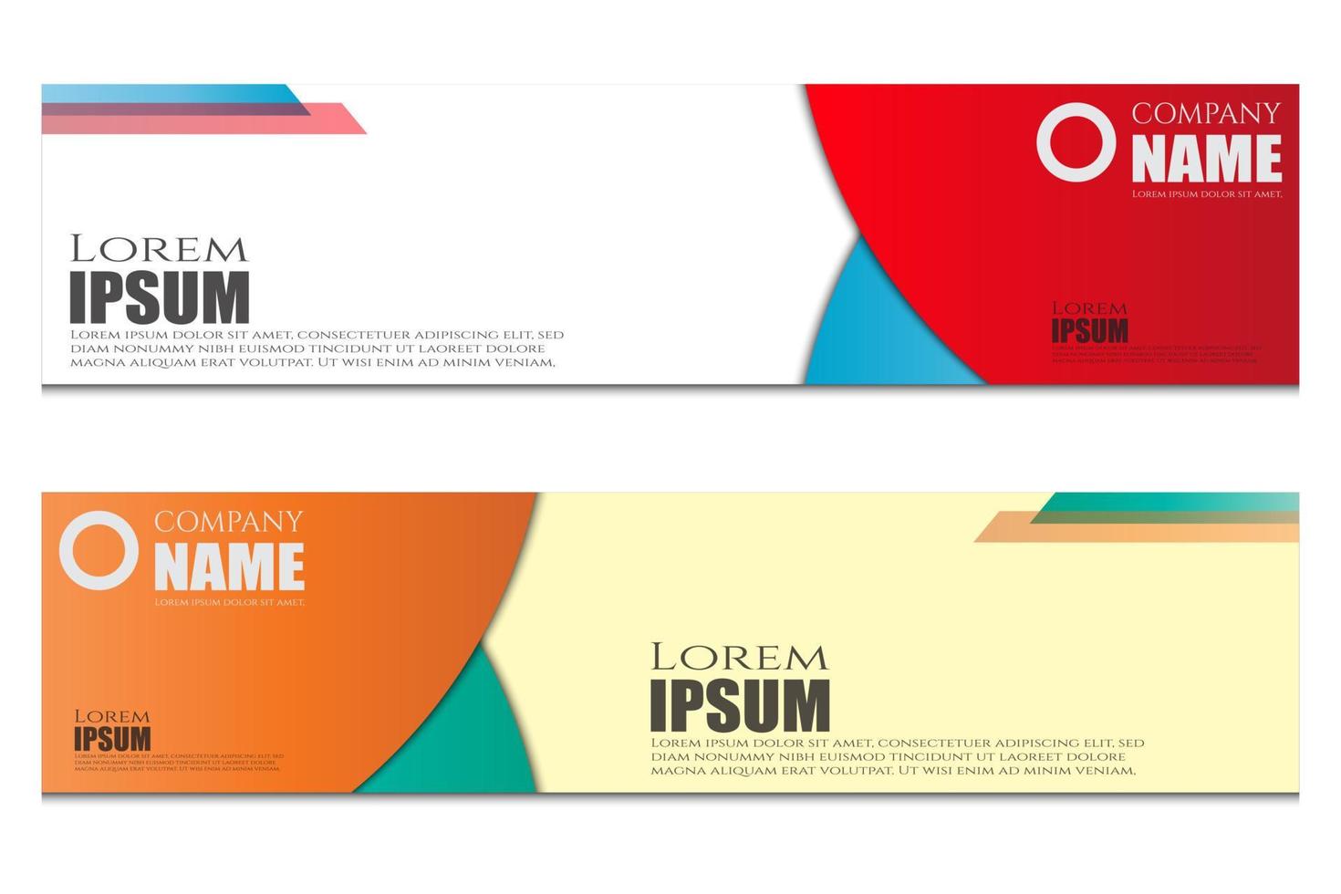 simple banner post template vector