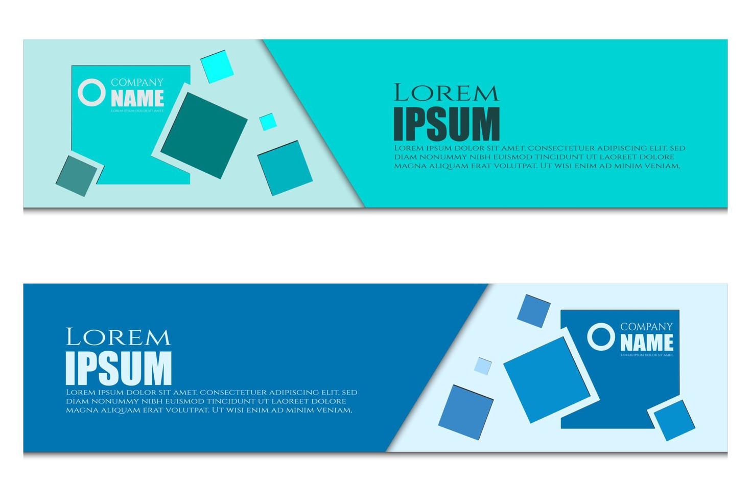 simple banner post template vector