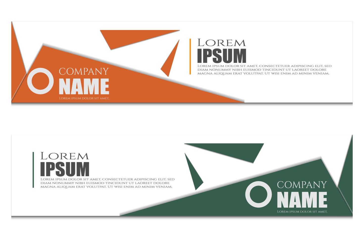 simple banner post template vector