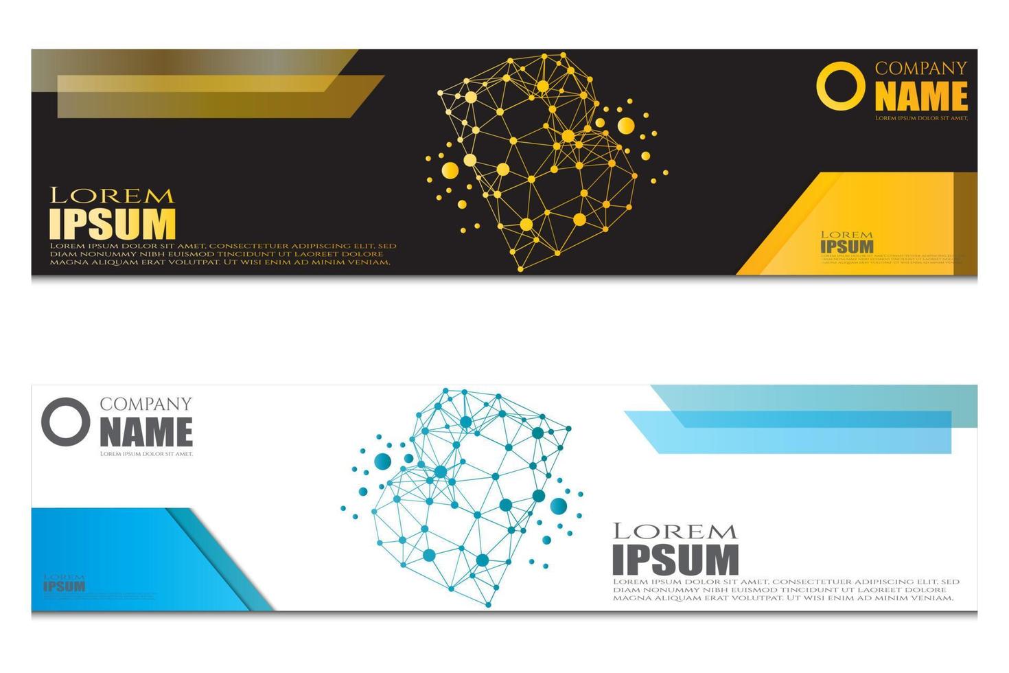 simple banner post template vector
