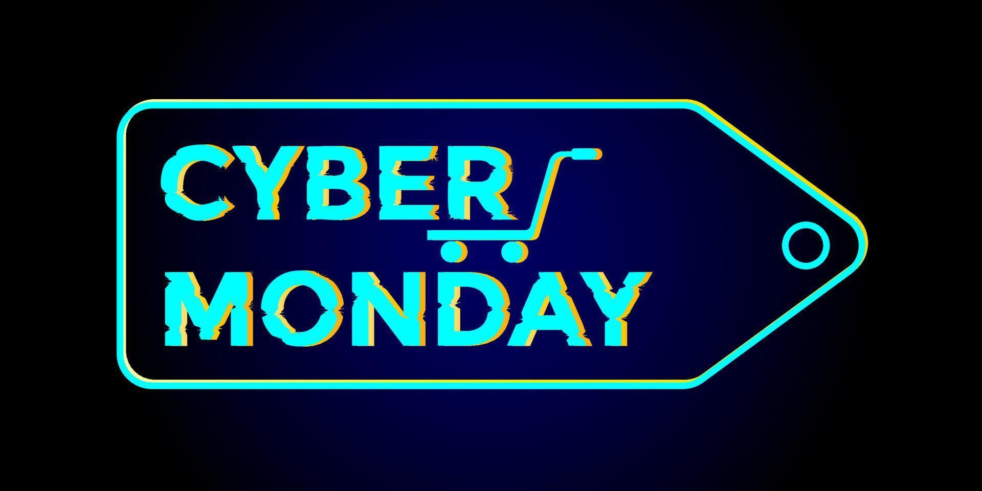 cyber monday event vector