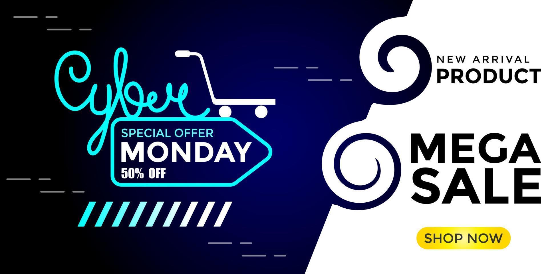 cyber monday event vector