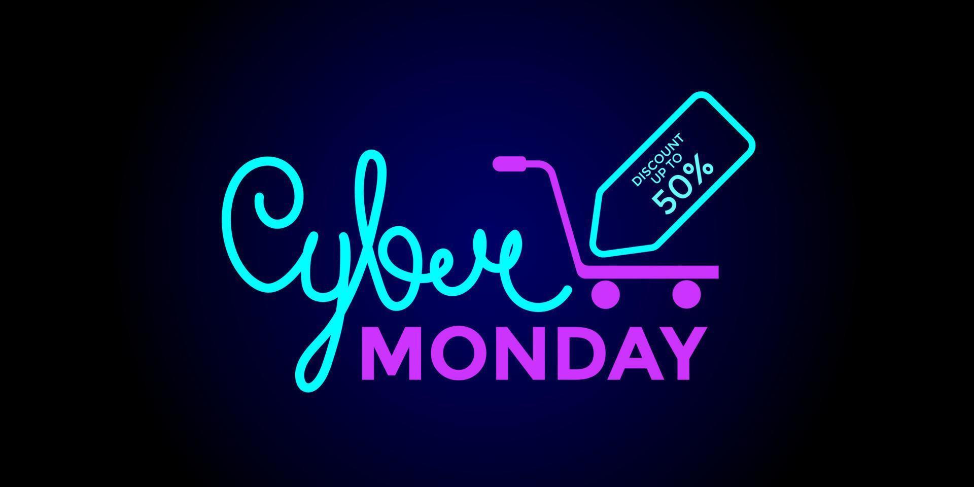 cyber monday event vector