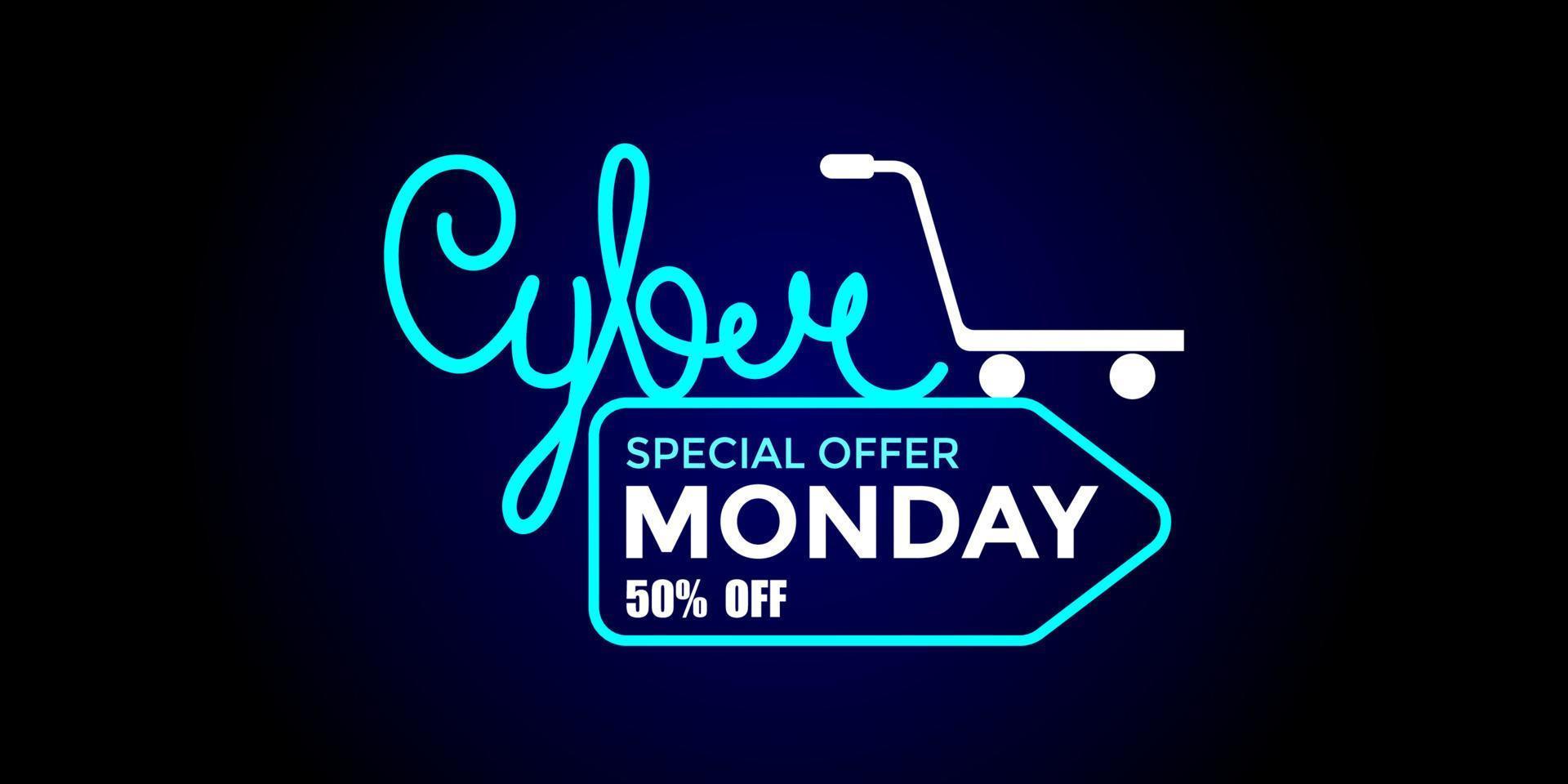 cyber monday event vector