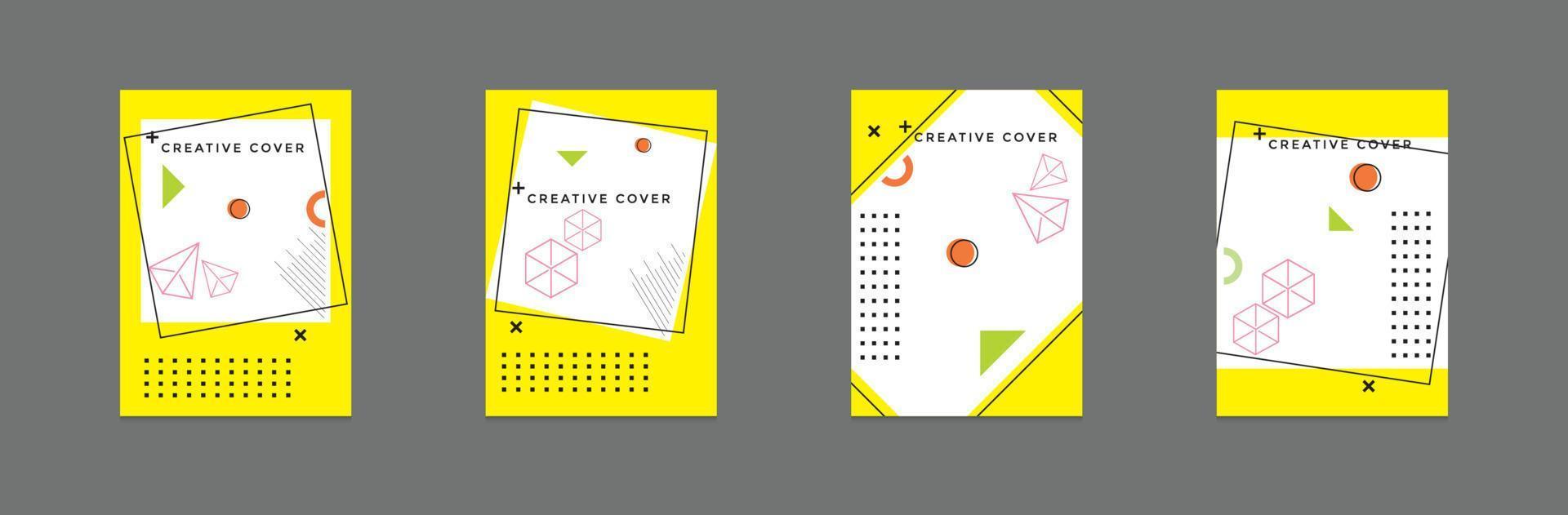 Modern book cover design vector
