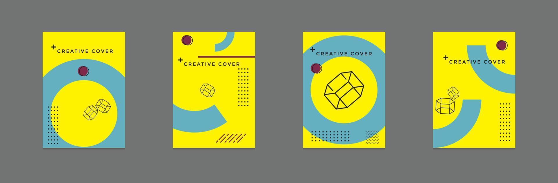 Modern book cover design vector