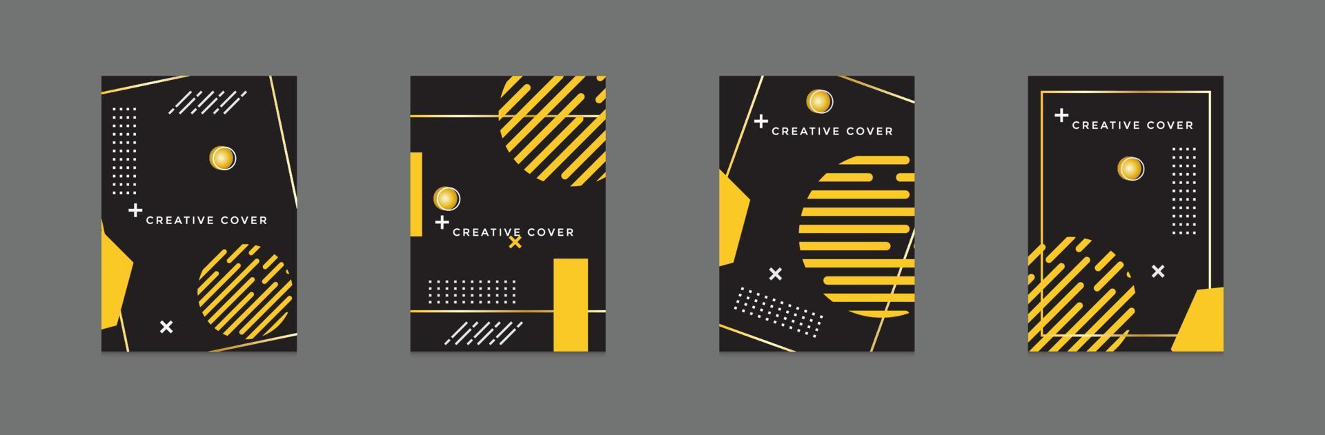 Modern book cover design vector
