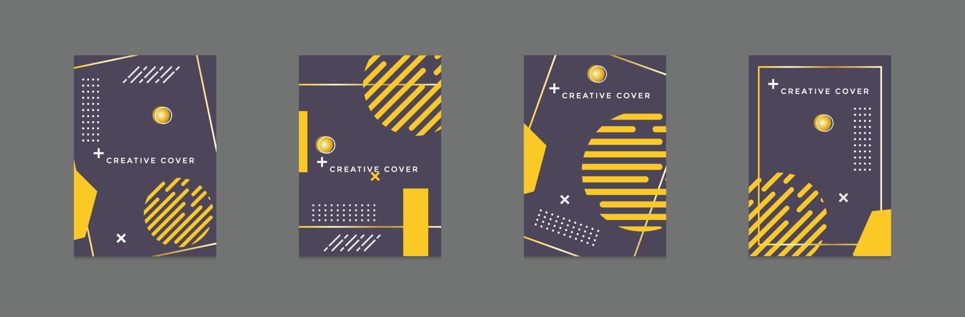 Modern book cover design vector