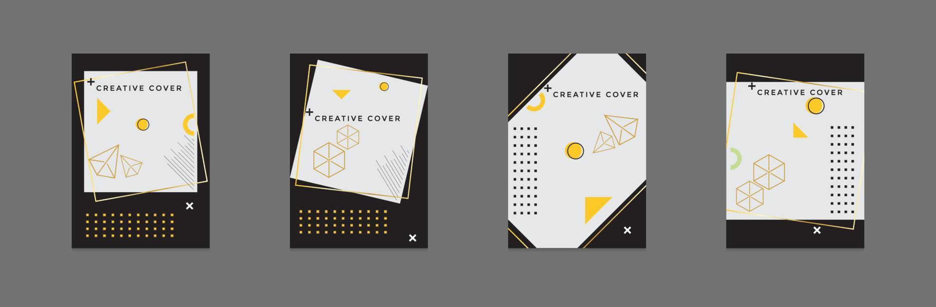 Modern book cover design vector