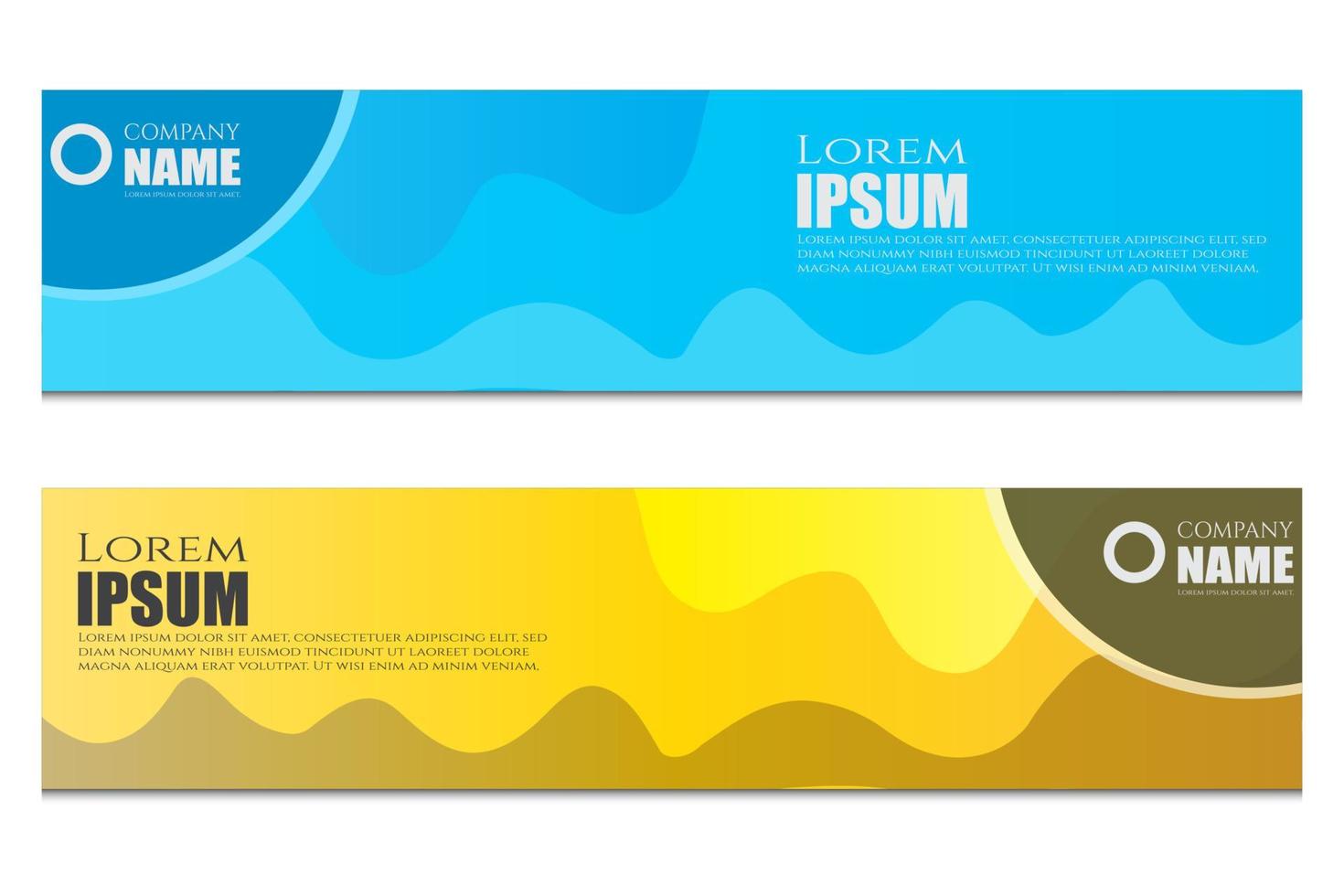 simple banner design vector