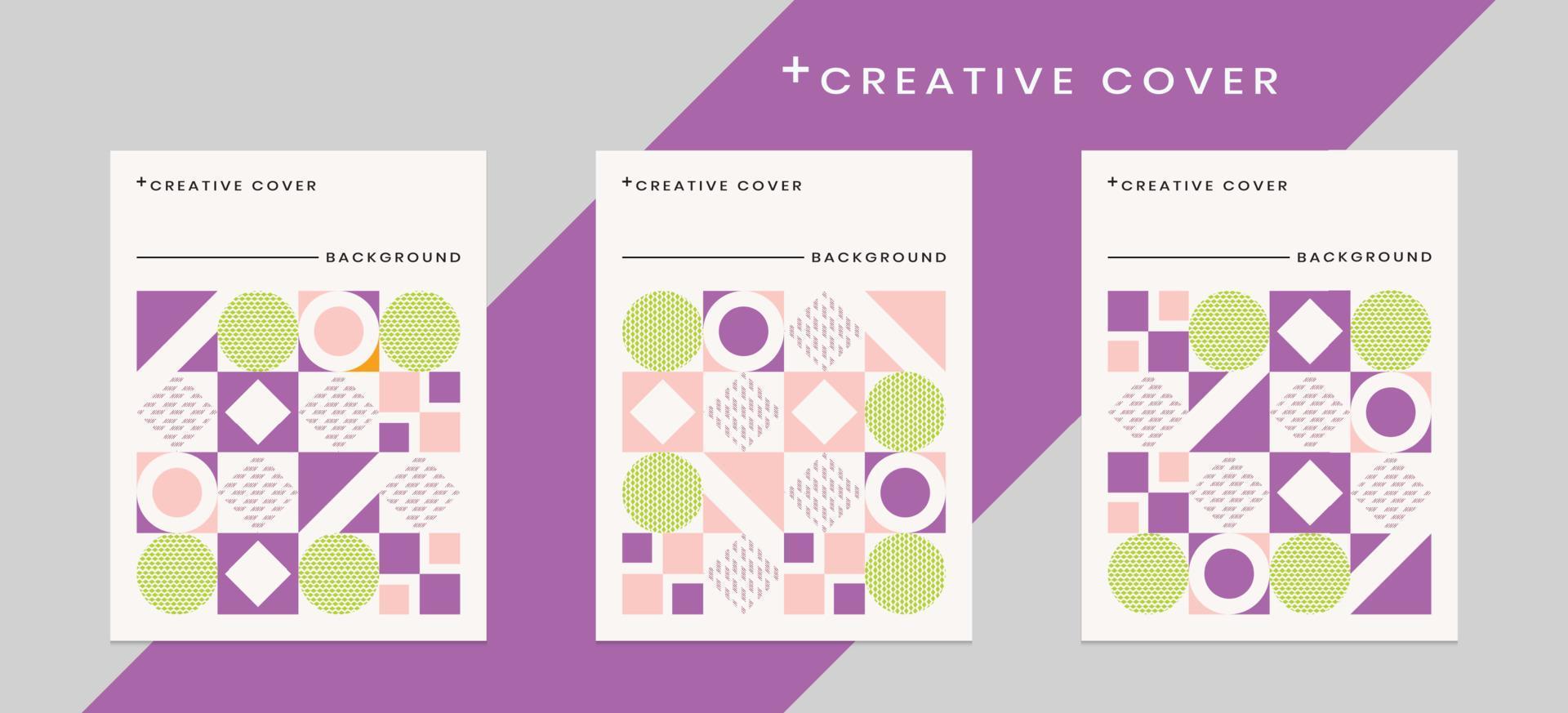 Creative cover design in geometric style. minimal. can be used for backgrounds, layouts, bauhaus art, frames, banners, posters, leaflets, web templates. vector