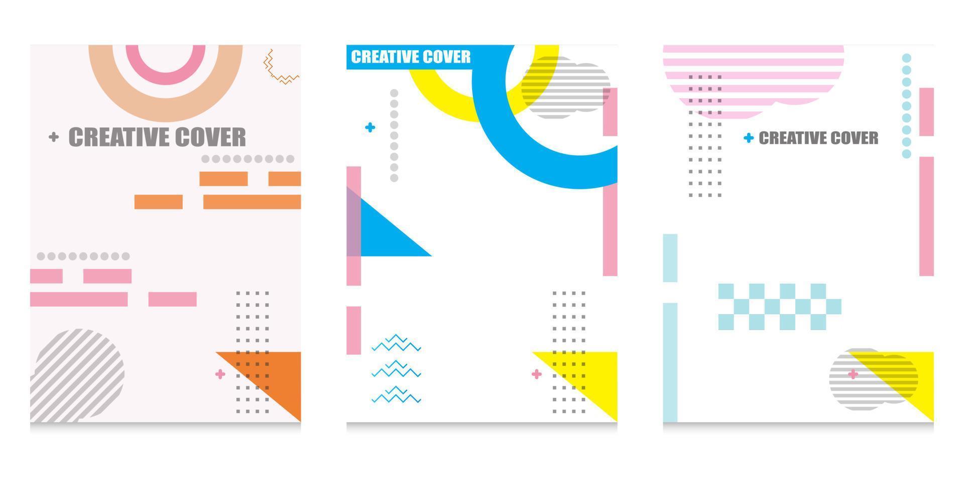Modern book cover design vector
