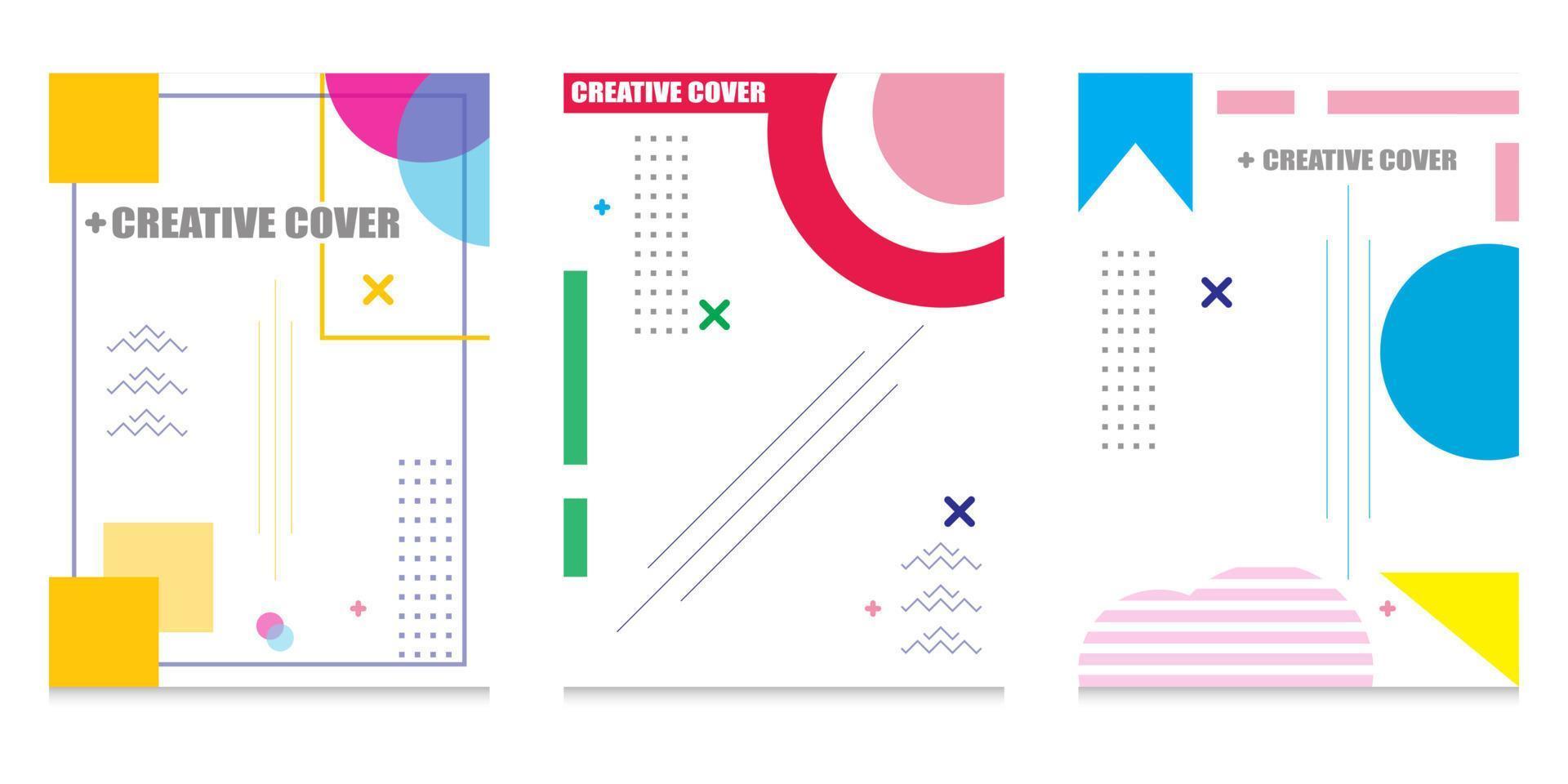 Modern book cover design vector