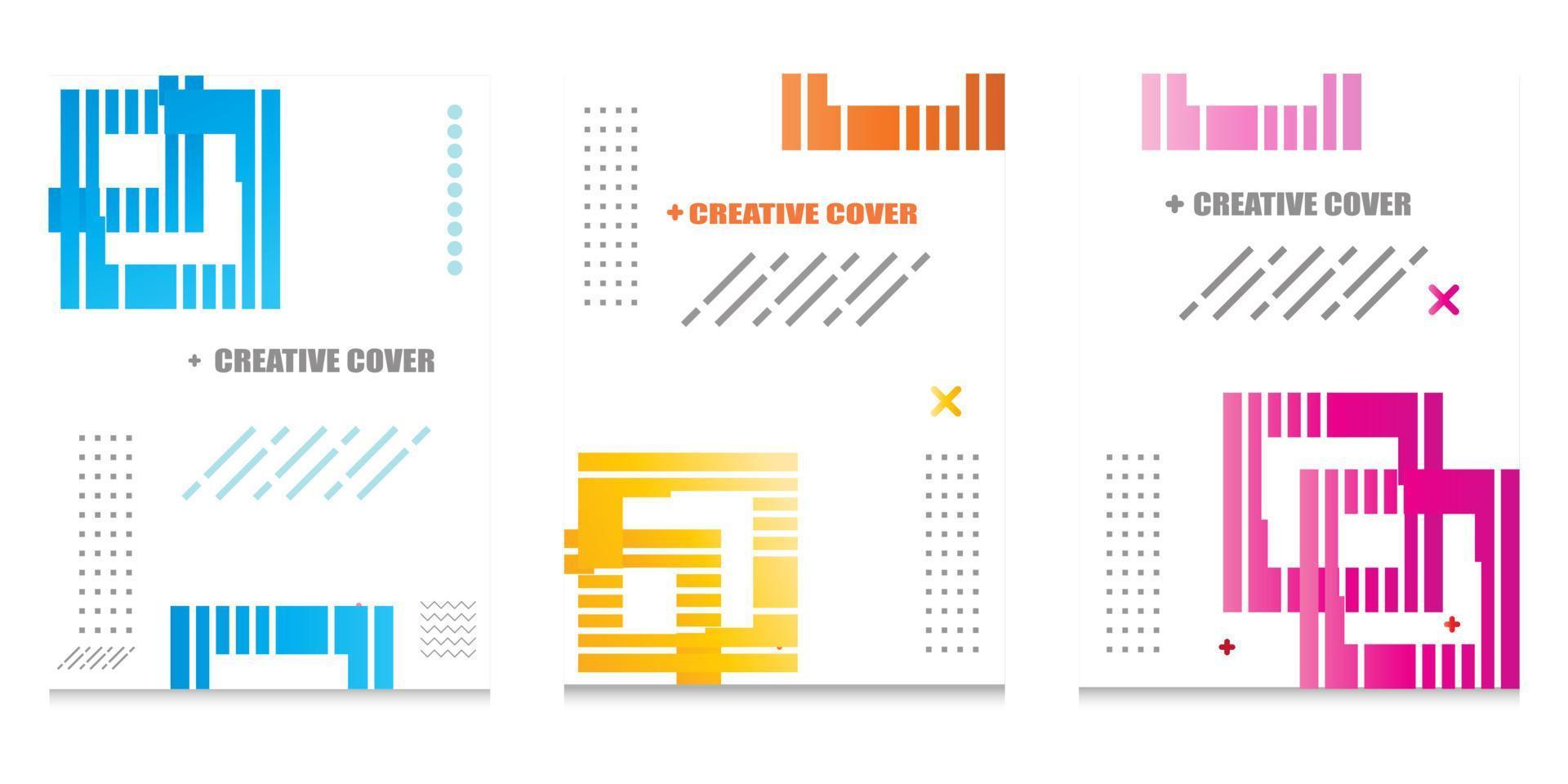 Modern book cover design vector