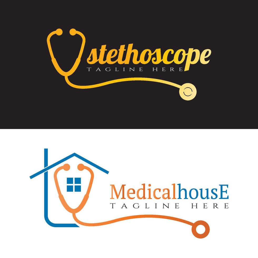 icono o logotipo de atención médica para aplicaciones o sitios web vector