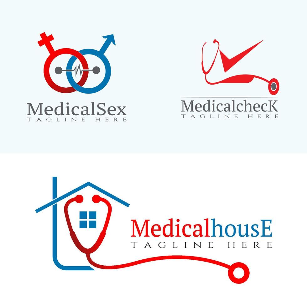 icono o logotipo de atención médica para aplicaciones o sitios web vector