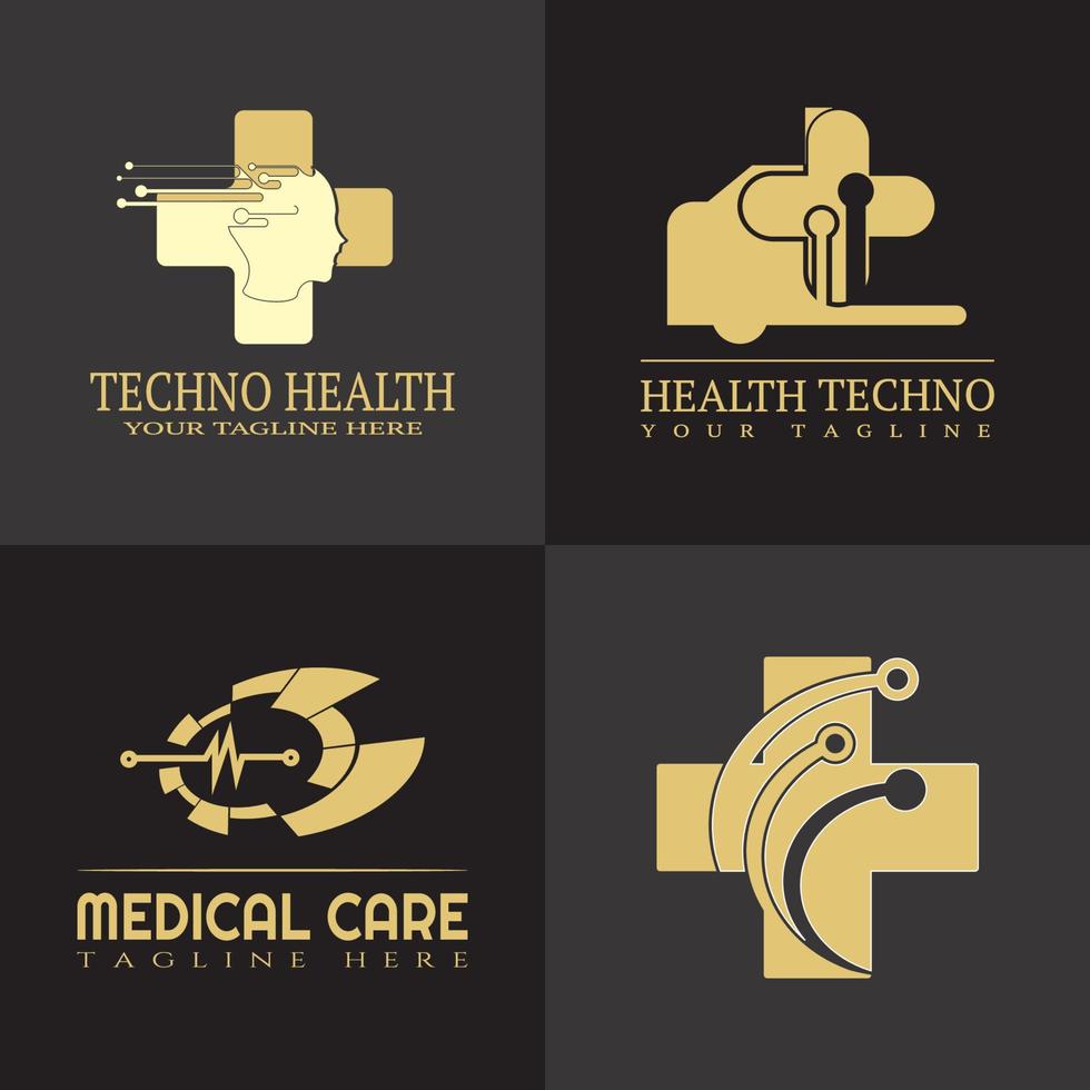 icono o logotipo de atención médica para aplicaciones o sitios web vector