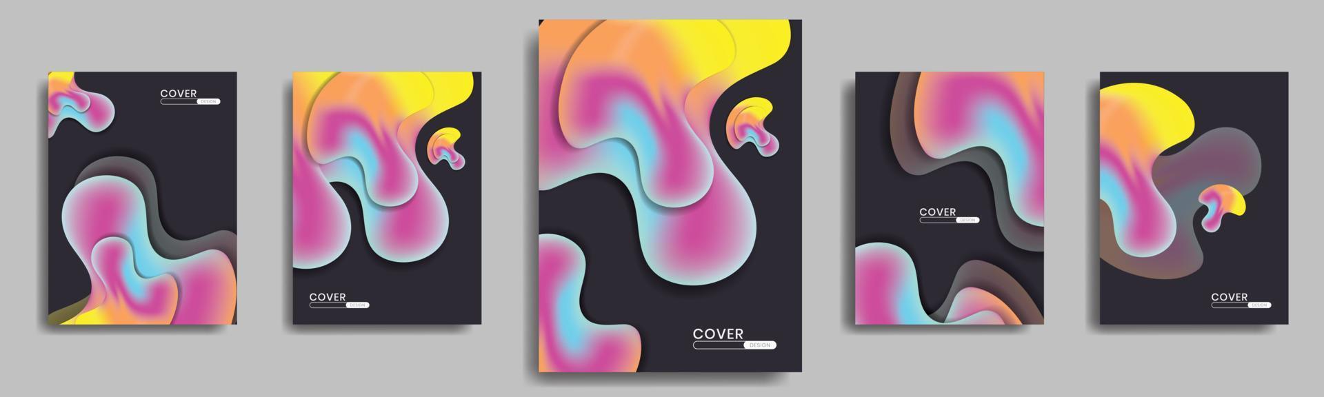 Simple Modern Cover Template Design. Collection of Minimal Geometric patterns for Presentations, Magazines, Flyers, Annual Reports, Posters and Business Cards. vector