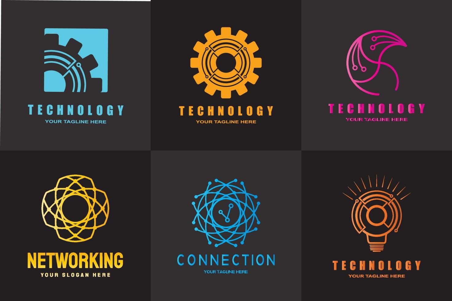 future technology icon vector