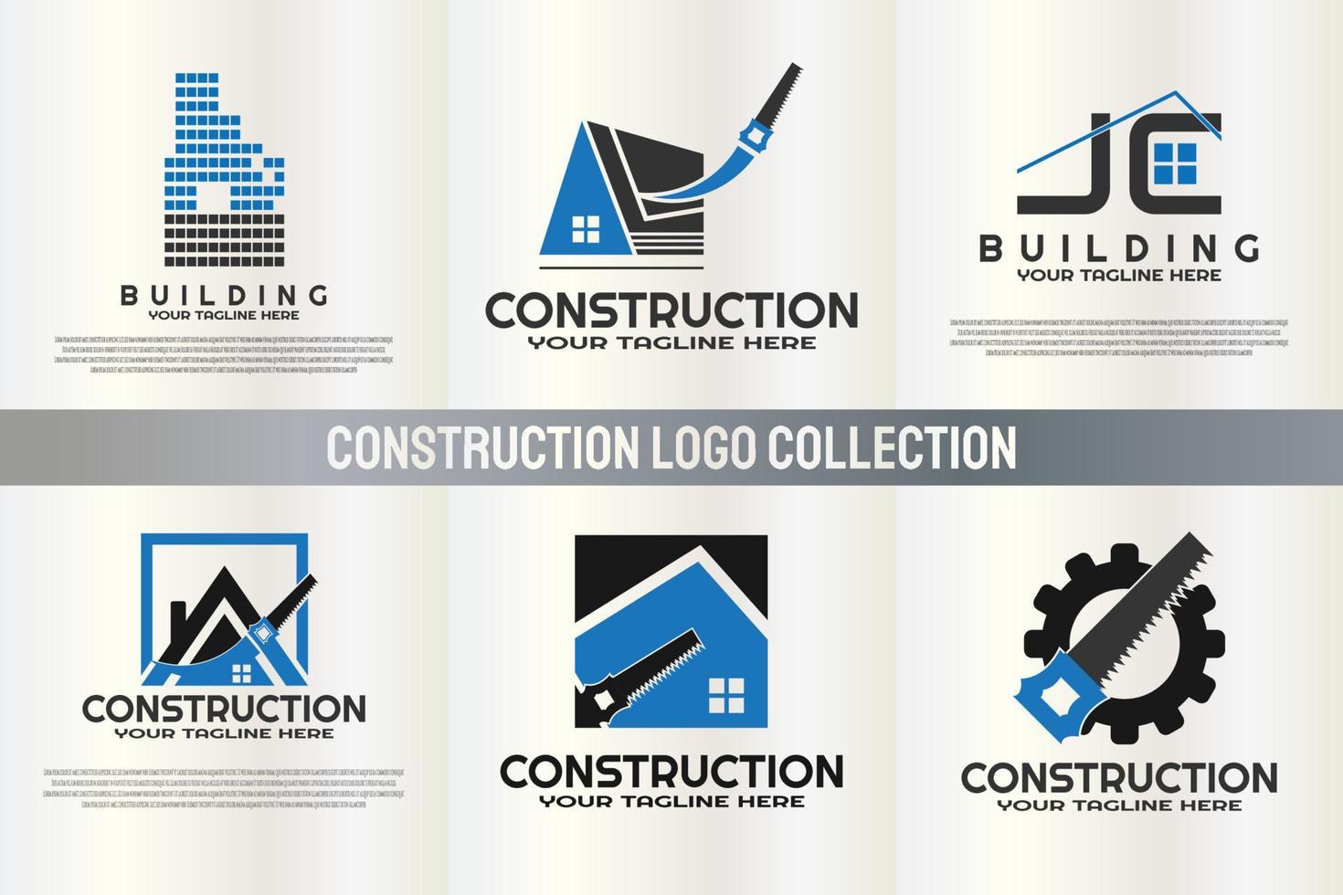 building or construction logo or icon vector