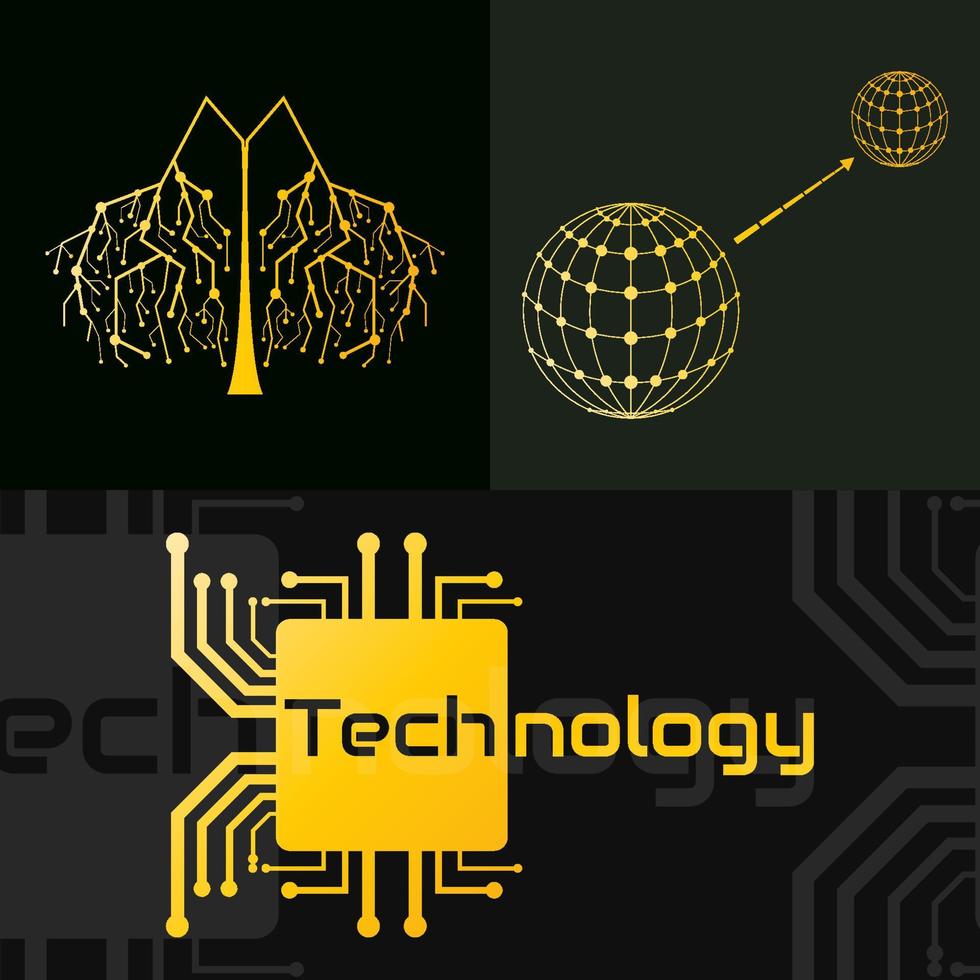 icono de tecnología futura vector