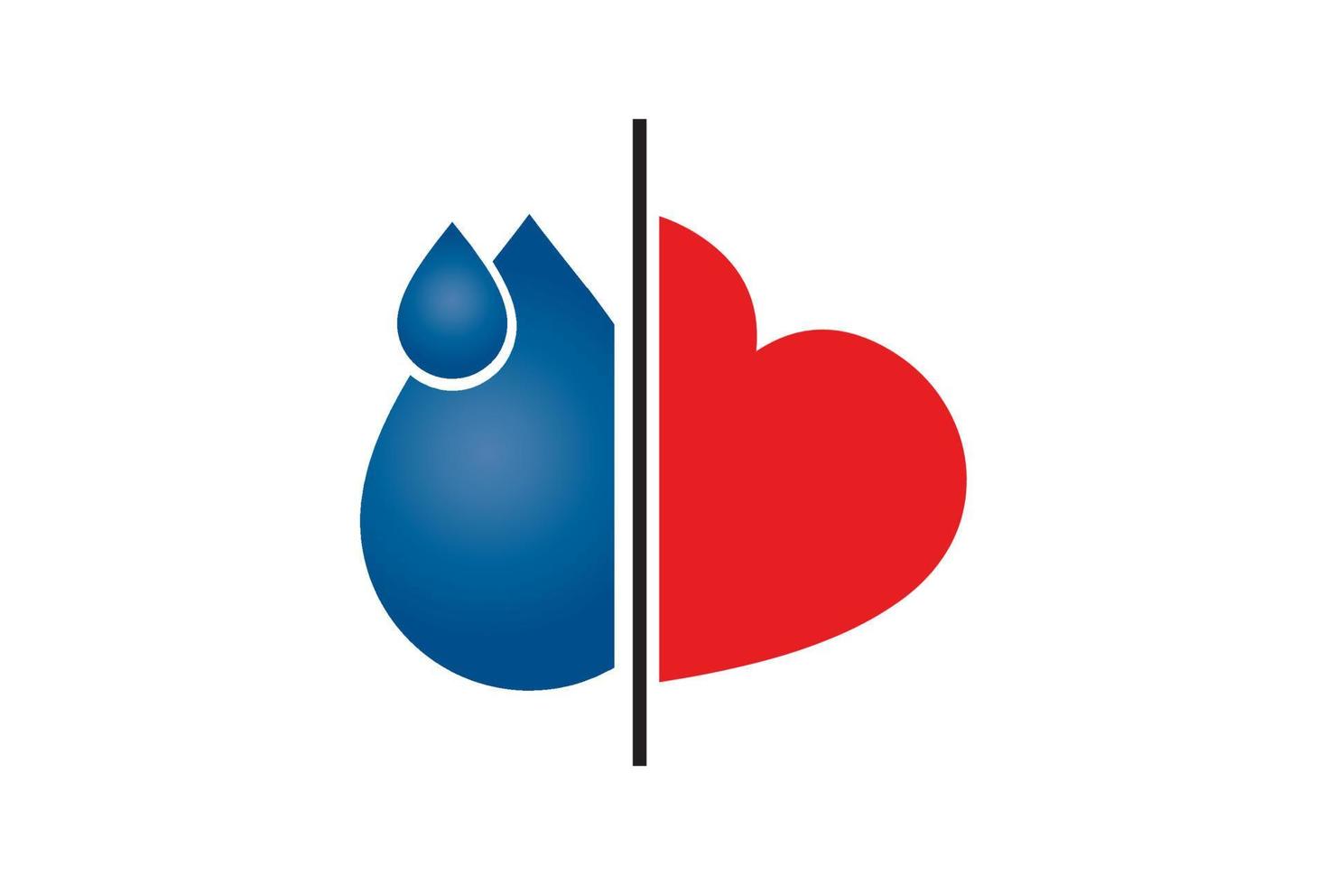 Water love icon. water drop sign. vector illustration elements