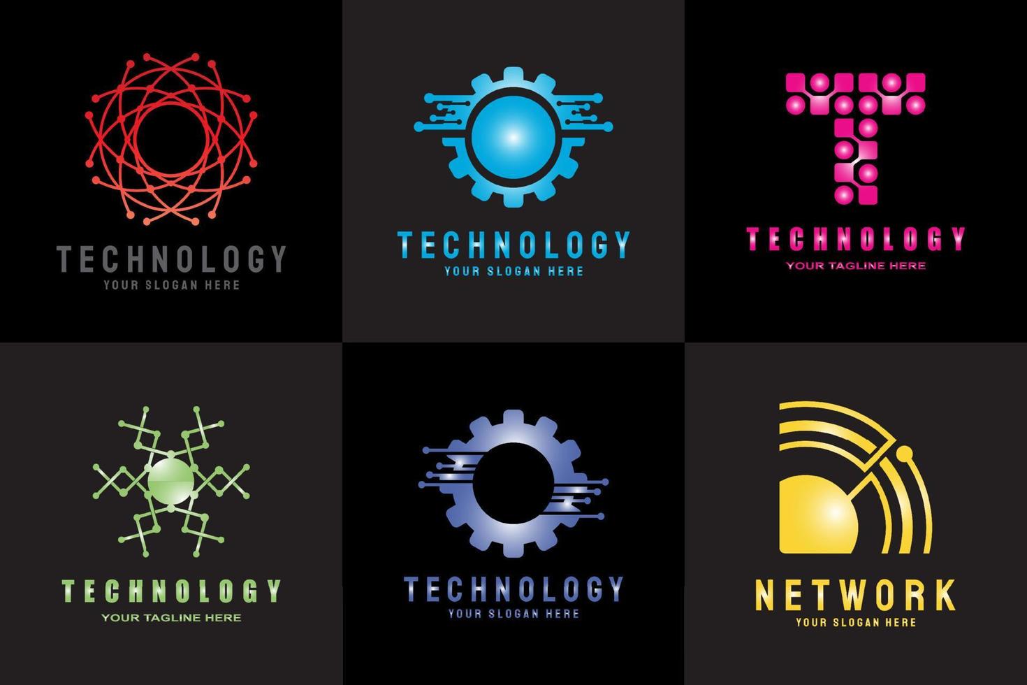 icono de tecnología futura vector