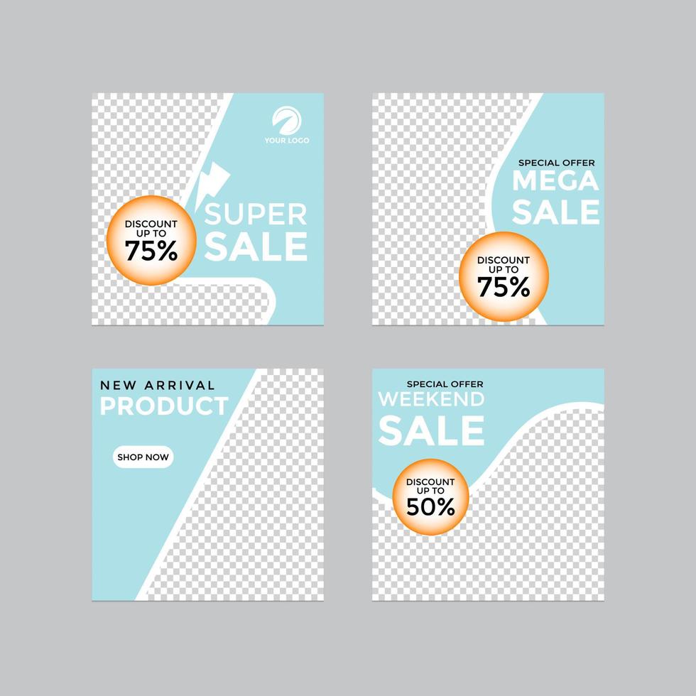 social media template vector