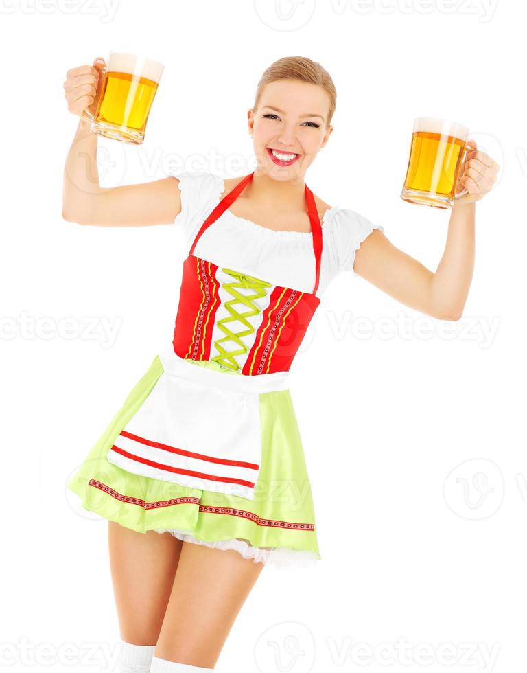Woman with Bavarian outfit photo