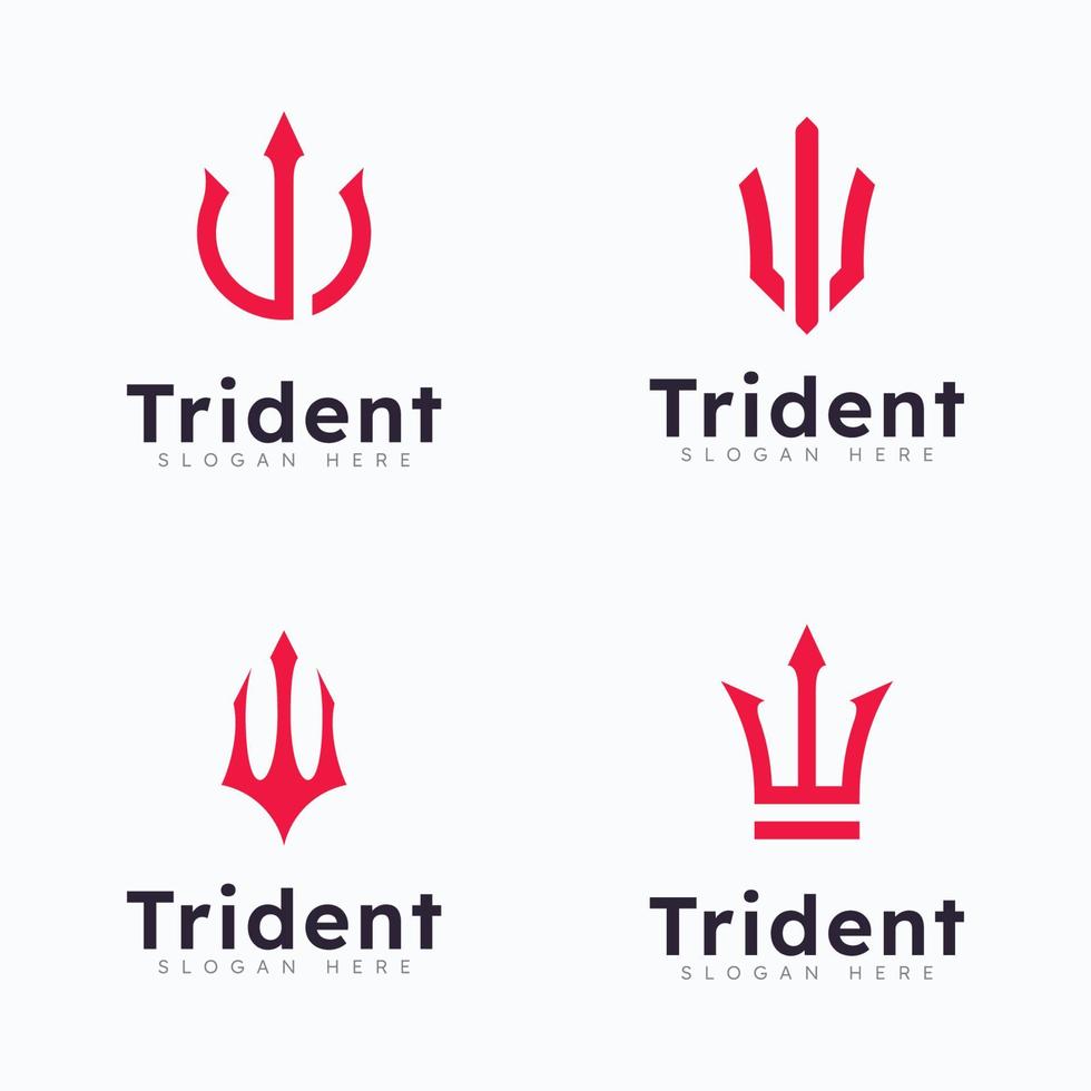 Trident Logo Template vector illustration