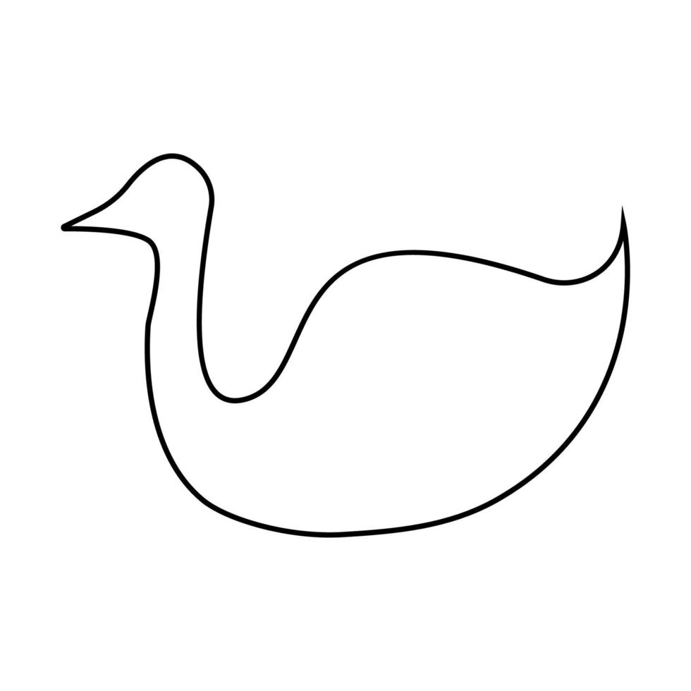 vector de ilustración de icono de cisne