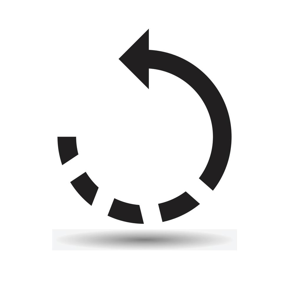 rotate circle icon vector design