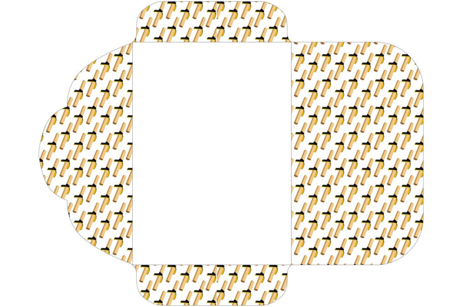 design de envelope com tema de rolo de certificado png