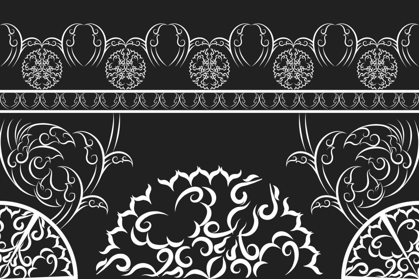patrón de tela étnica diseñado a partir de formas geométricas patrón de tela de estilo étnico asiático utilizado para la decoración del hogar, trabajo de alfombras, uso interior y exterior. vector