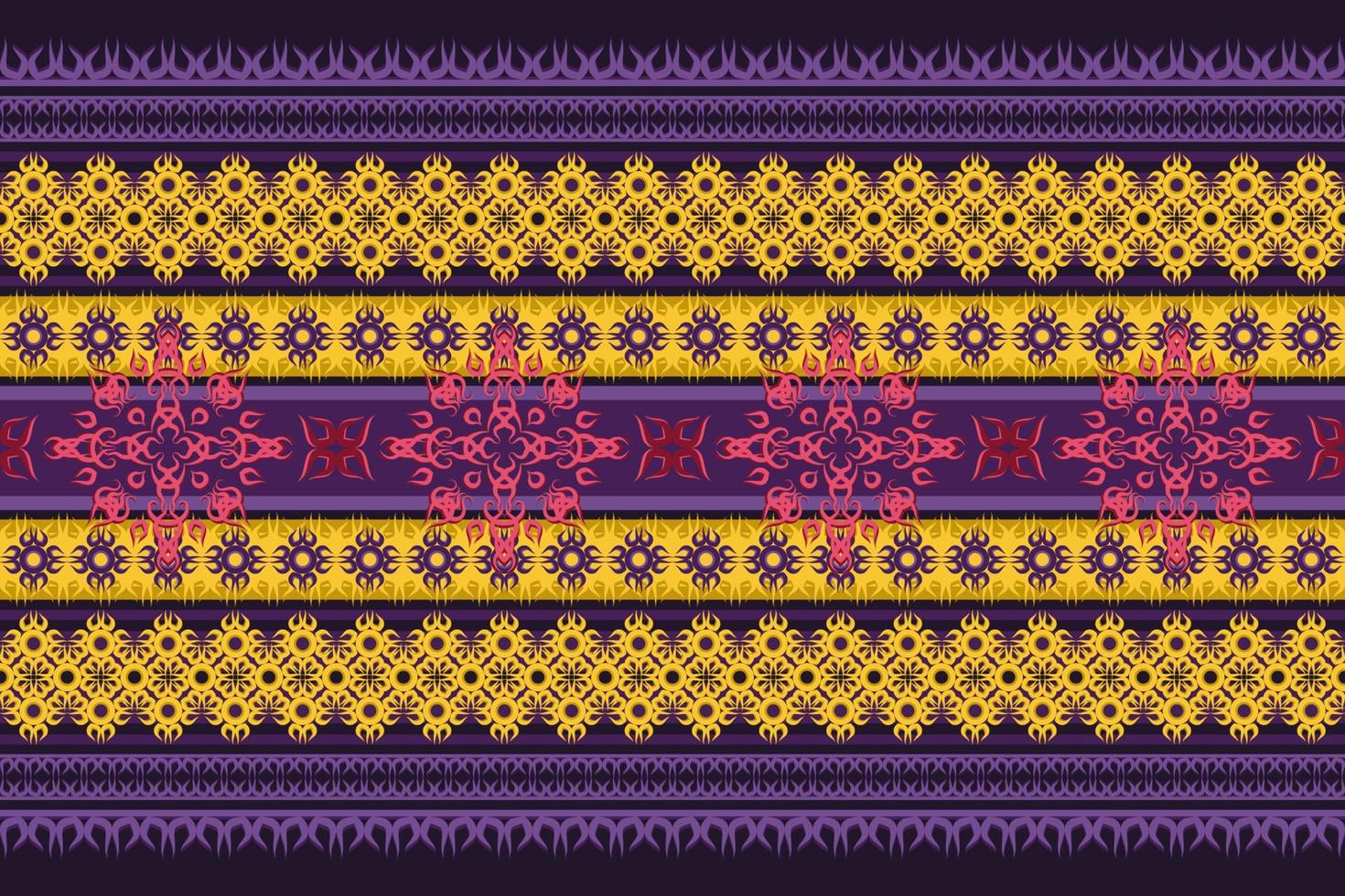 Ethnic fabric pattern Designed from geometric shapes Ethnic Asian style ...