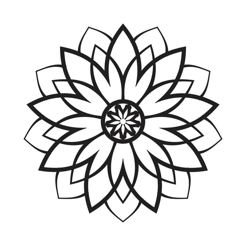 Mandala Design Decorative Pattern Decoration Snowflake vector
