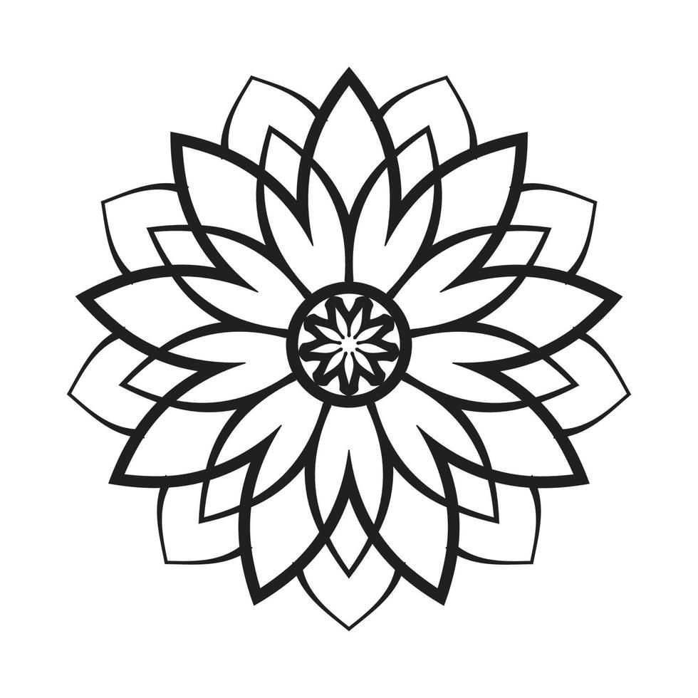 Mandala Design Decorative Pattern Decoration Snowflake vector