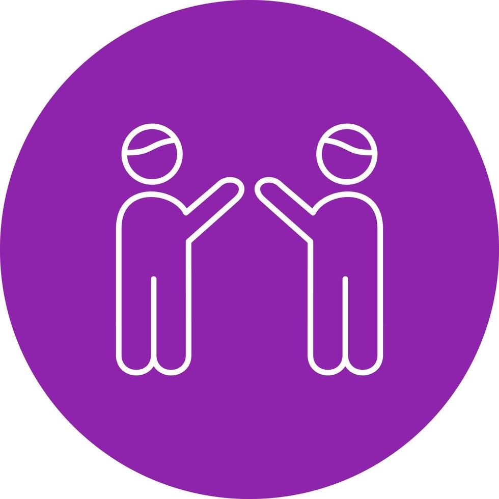 Line Icon With Background vector