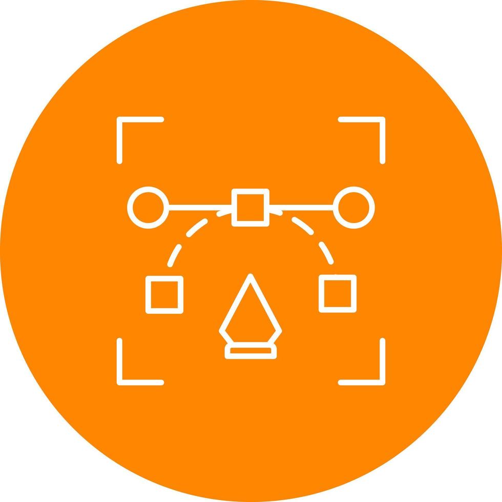 Line Icon With Background vector