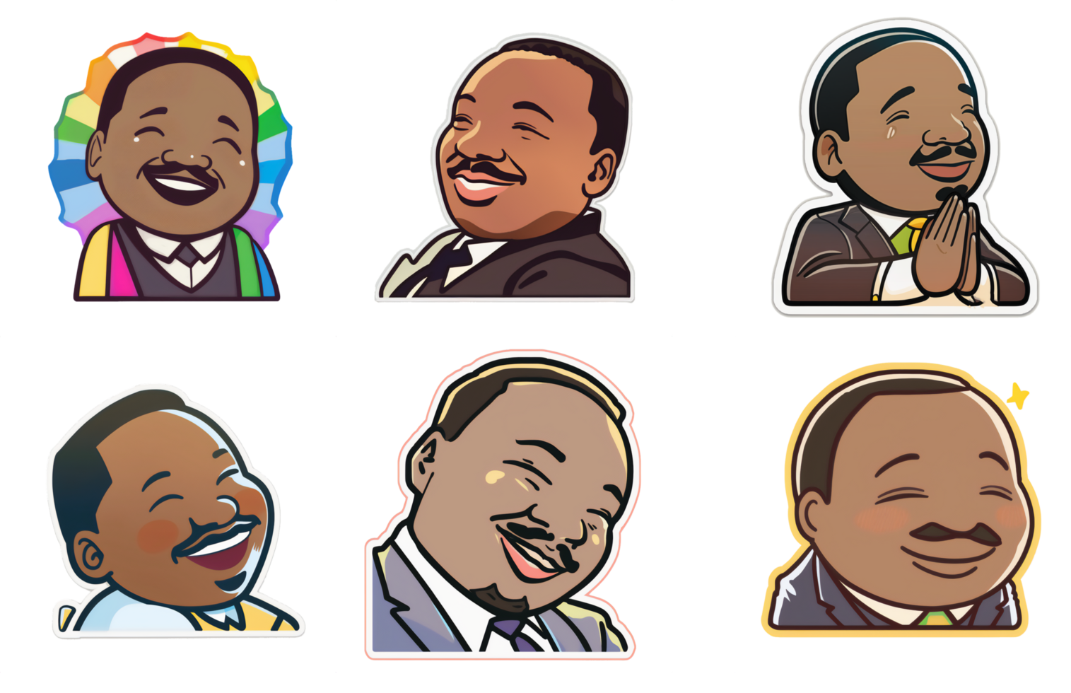 mlk tecknad serie illustration png