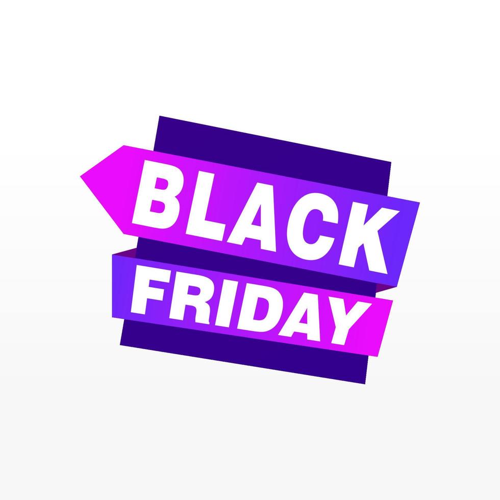 Black Friday sale inscription design template. Black Friday banner. Vector illustration