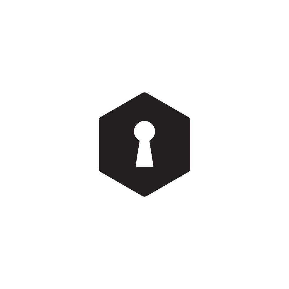 Keyhole logo or icon design vector