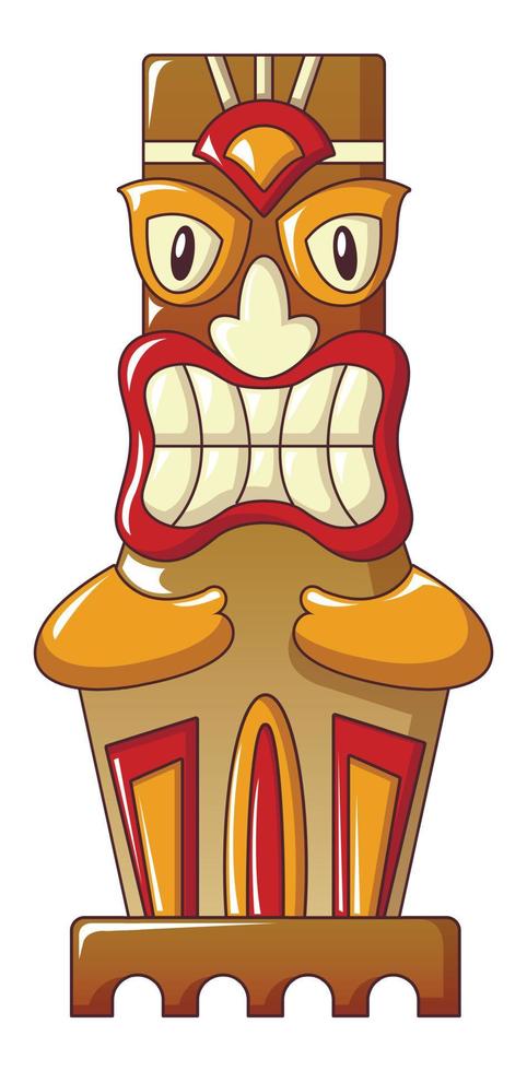 Ornament idol icon, cartoon style vector