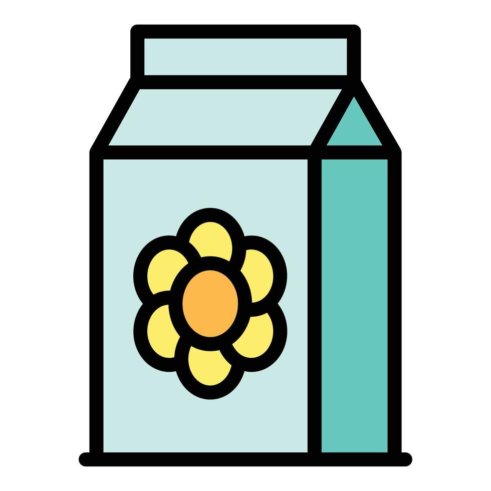 Flower fertilizer icon color outline vector