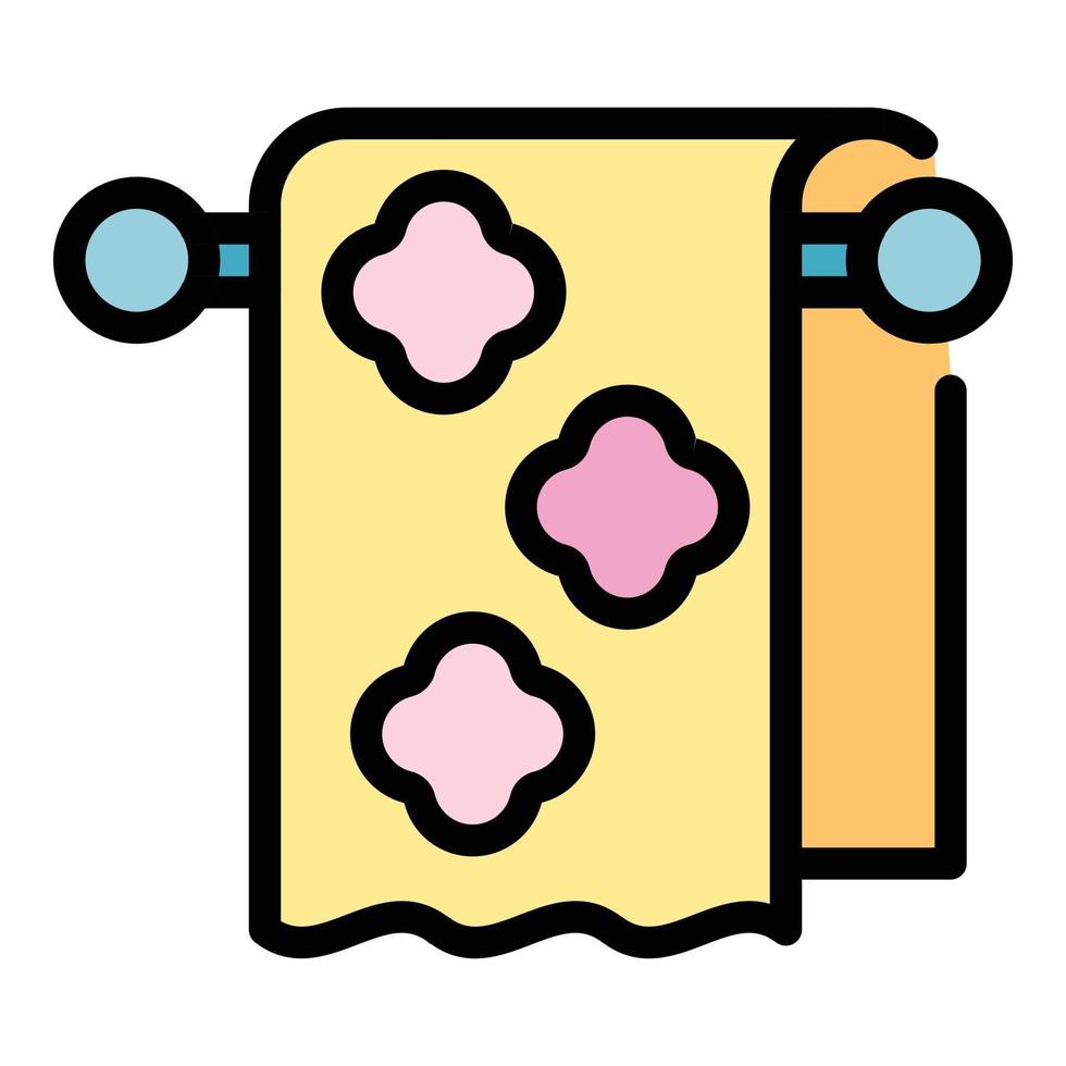 Softener towel icon color outline vector