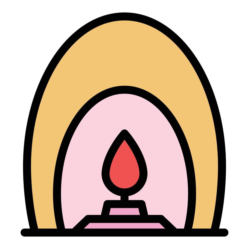 Candle diffuser icon color outline vector